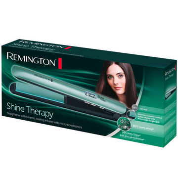 Placa de indreptat parul Remington Shine Therapy S8500, 230 grade, LCD, Verde