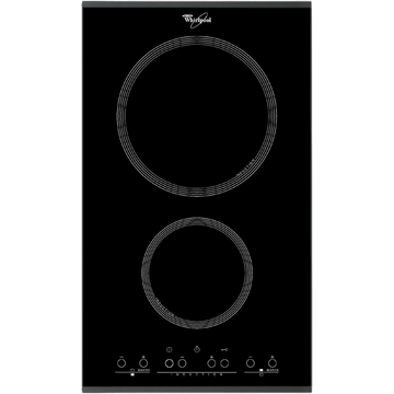 Plita incorporabila Whirlpool Fusion Domino ACM 712 IX, 2 Zone Inductie, Touch, Negru