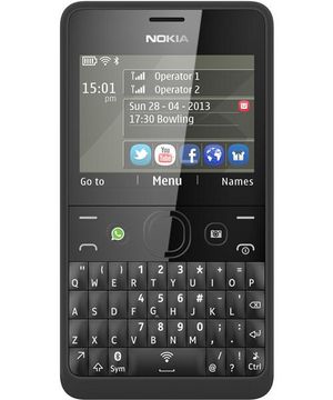 Telefon mobil Nokia 210 Asha, Dual SIM, Negru