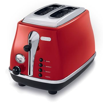 Toaster DeLonghi CTO 2003 R, 900W, 2 felii, Rosu