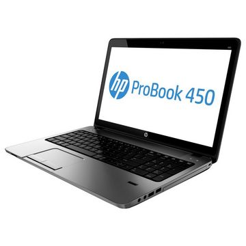 Laptop HP ProBook 450 cu procesor Intel Core i7-4702Q 2.20GHz, Haswell, 8GB, 1TB, AMD Radeon HD 8750M 2GB, FreeDOS, Argintiu + Geanta Laptop