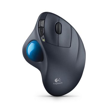 Mouse Logitech M570, Trackball Wireless, USB, Negru