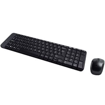 Tastatura Kit wireless + mouse Logitech MK220, Tastatura International EER, Negru