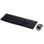 Kit tastatura + mouse Logitech Wireless Desktop MK270, USB 2.0, Negru