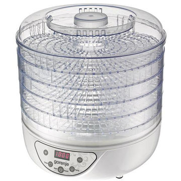 Deshidrator de alimente Gorenje FDK24DW, 240 W, afisaj LED, Temperatura ajustabila, Timer, Alb