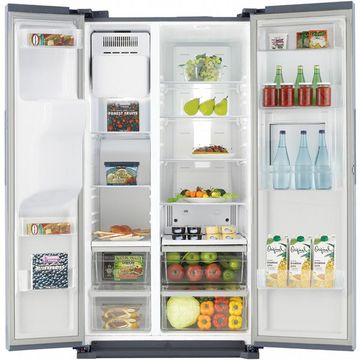 Side by side Samsung RS7577THCSP, 530 l, Clasa A+,Full No Frost, H 179 cm, Inox
