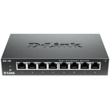 Switch D-Link DES-108 8 x 10/100 Mbps