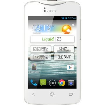 Telefon mobil Acer Liquid Z3, Dual SIM, Alb