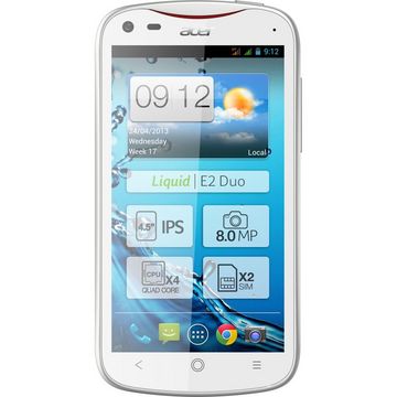 Telefon mobil Acer Liquid E2, Dual SIM, Alb