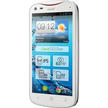 Telefon mobil Acer Liquid E2, Dual SIM, Alb