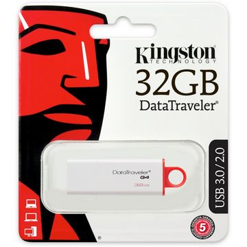 Memory stick Kingston DataTraveler G4 32 GB, Rosu,USB 3.0