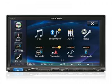 Sistem multimedia auto Alpine, ICS-X8, 7 inch, Bluetooth, MP3, 4 x 50 W