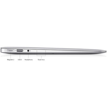 Laptop Apple MD761, MacBook Air, 13 inch, 4 GB, 256 GB SSD, Mac OS X Mavericks RO, Argintiu