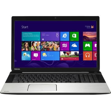 Laptop Toshiba PSPPNE-00J008G6, Intel Core i7, 16 GB, 1 TB + 8 GB SSHD, Microsoft Windows 8.1, Argintiu