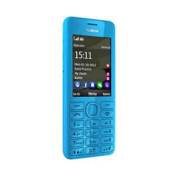 Telefon mobil Nokia 206, dual SIM, Cyan