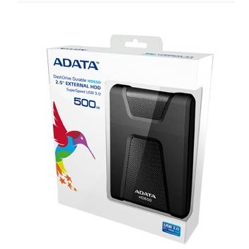Hard Disk extern Adata Durable HD650, 1 TB, 2.5 inch, Negru
