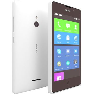 Telefon mobil Nokia XL, Dual SIM, 768 MB RAM, 4 GB, Alb