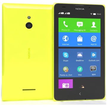 Telefon mobil Nokia XL, Dual SIM, 768 MB RAM, 4 GB, Galben