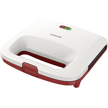 Sandwich maker Philips Daily Collection HD2392/40, 820 W, Alb/Rosu