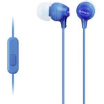 Casti Sony In-ear MDREX15APLI, Control Telefon, Albastru