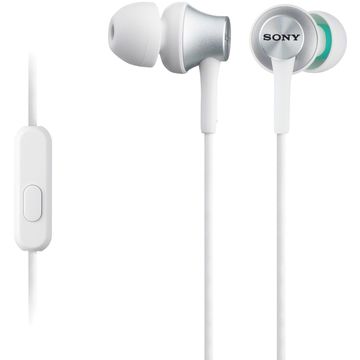 Casti Sony In-ear MDREX450APW, cu control telefon, Alb