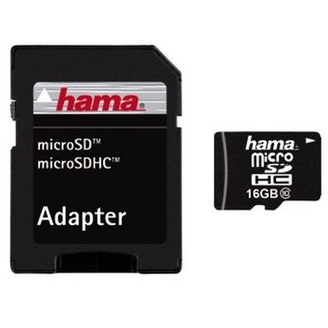 Card de memorie Hama 108085, 16 GB, Class 10 + Adaptor