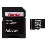 Card de memorie Hama 108086, 32 GB, Class 10 + Adaptor