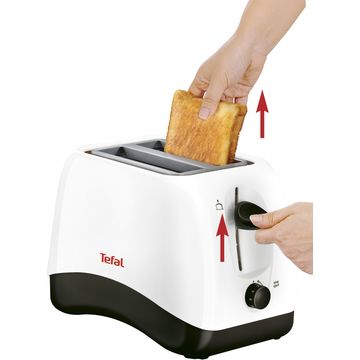 Toaster Tefal TT130130, 850 W, Alb