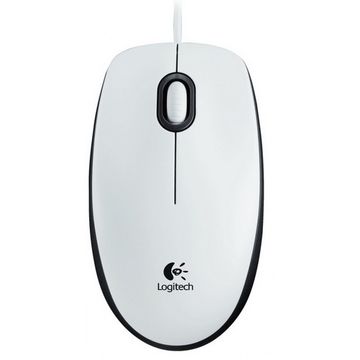 Mouse Logitech B100, USB, Alb