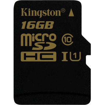Card de memorie Kingston microSDHC UHS-I 16GB, Class 10, USH-I