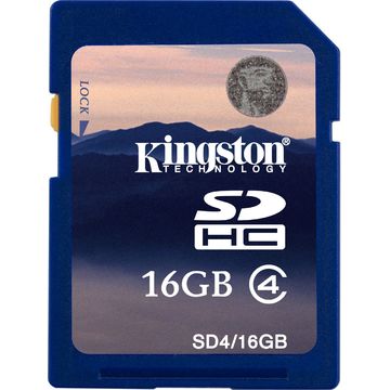 Card de memorie Kingston SDHC 16GB, Class 4