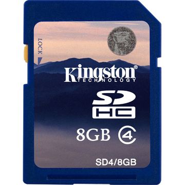 Card de memorie Kingston SDHC 8GB, Class 4
