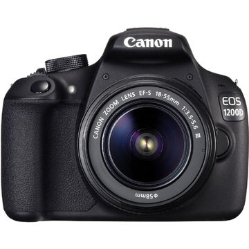Camera foto Canon EOS 1200D, DSLR, 18 MP, Negru
