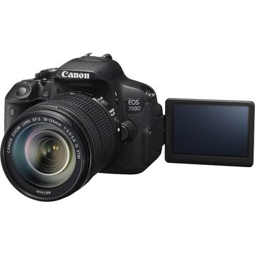 Camera foto Canon EOS 700D, DSLR, 18MP, Negru + Obiectiv EF-S 18-135mm IS STM