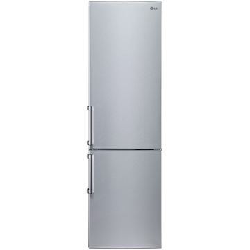 Combina frigorifica LG GBB539PVHWB Full No Frost, 300 l, Clasa A+, H 190 cm, Silver