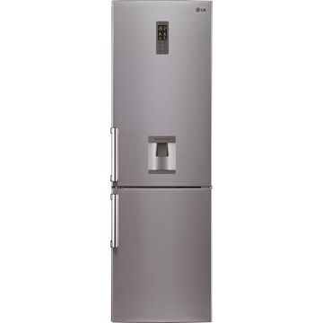 Combina frigorifica LG GBF539PVQWB Full No Frost, 314 l, Clasa A+, H 190 cm, Dispencer apa, Silver