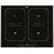 Plita incorporabila Whirlpool ACM 828 LX, Inductie, 4 Zone de gatit, Touch Control, Sticla neagra
