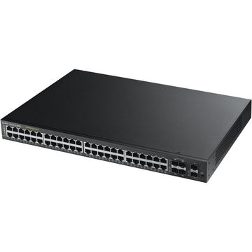 Switch ZyXEL GS2210-48HP-EU0101, 44 x RJ-45, 2 x Gigabit SFP, 4 x Gigabit combo (SFP / RJ-45)