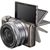 Camera foto A5100LB, 24.3 MP, Argintiu + Obiectiv Sony SELP1650, 16-50 mm