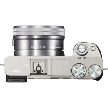 Camera foto Sony A6000, 24.3 MP, Argintiu