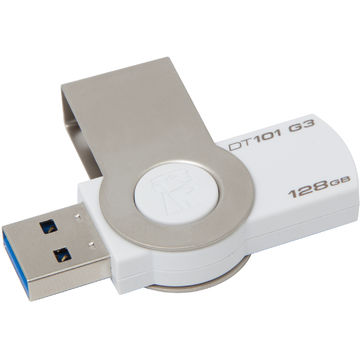 Memory stick Kingston Data Traveler DT101G3/128GB, 128GB, White