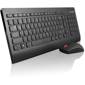 Tastatura Lenovo 0A34067, Ultraslim, Wireless, Mouse, Negru