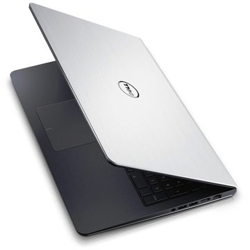 Laptop Dell DIN5547I545002GD, Intel Core i5, 4 GB, 500 GB + 32 GB SSD, Linux, Argintiu