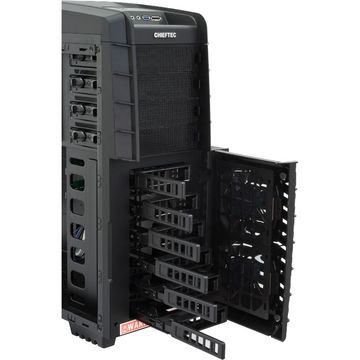 Carcasa Chieftec Dragon Series DX-02B, mATX, ATX, XL-ATX, EATX, 1x USB 3.0, 2x USB 2.0, 1x eSATA, negru