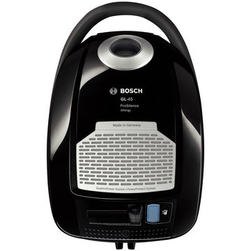 Aspirator Bosch BGB45331, cu sac, 5 l, Tub metalic telescopic, 650 W, Filtru Hepa, Silent Clean Premium, Negru