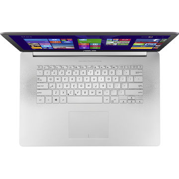 Laptop Asus NX500JK-DR027H, Intel Core i7, 15.6 inch, Touch-Screen, 8 GB, 256 SSD, nVidia GeForce GTX 850 2 GB, Microsoft Windows 8.1, Titanium Aluminium