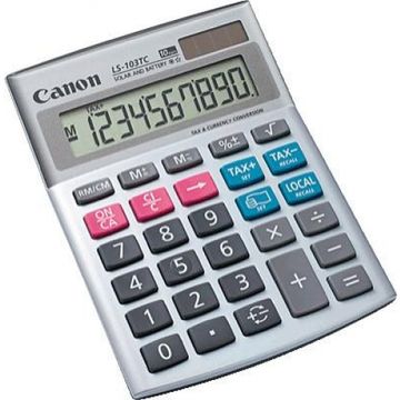 Calculator de birou Canon LS103TC, 10 digiti, display LCD
