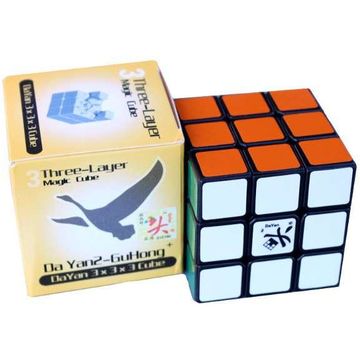 Cub Rubik GuHong V2, 3 x 3 x 3, Negru