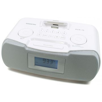 Radio cu ceas si statie de andocare Sangean DCR-10 DAB+, slot card SD, 10 posturi presetate