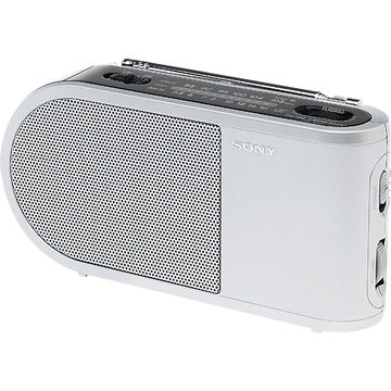 Radio portabil Sony ICF-304, FM, LW, 100mW, Argintiu